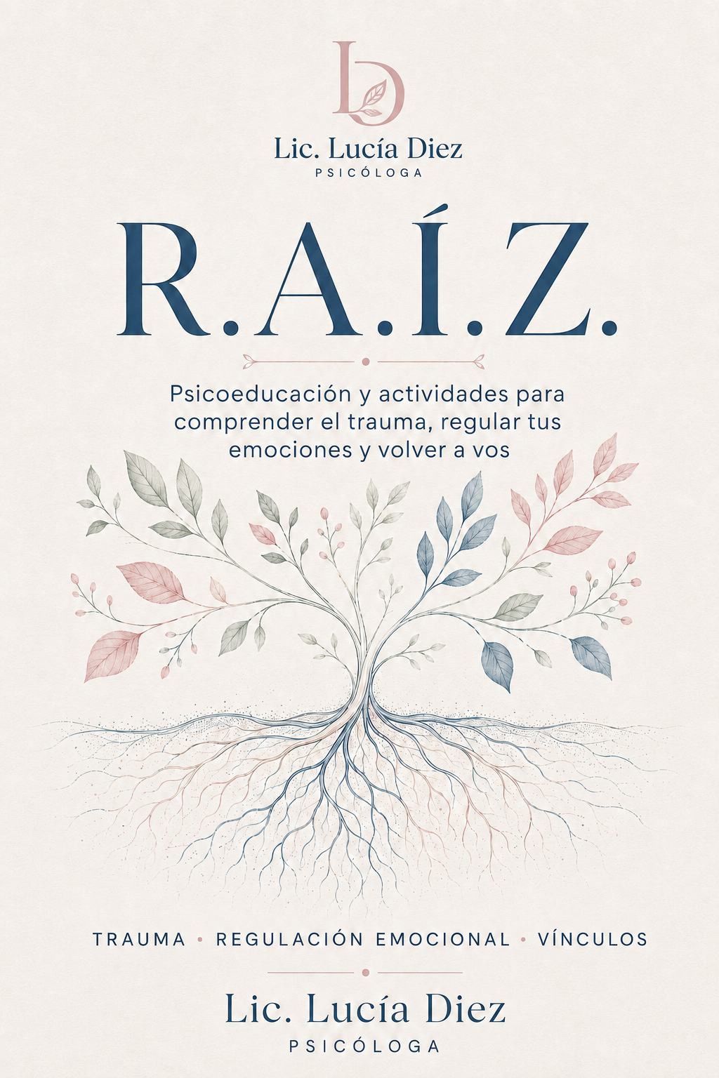 Tapa del e-book R.A.Í.Z. de Lucía Diez